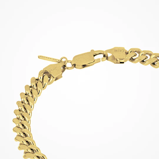Desmos Bombe cuban link bracelet in Gold at Gittelson Jewelers