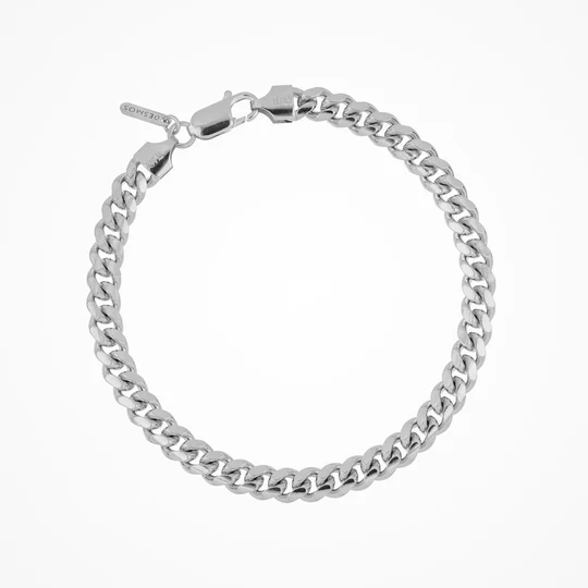 Desmos Bombe cuban link bracelet in Rhodium